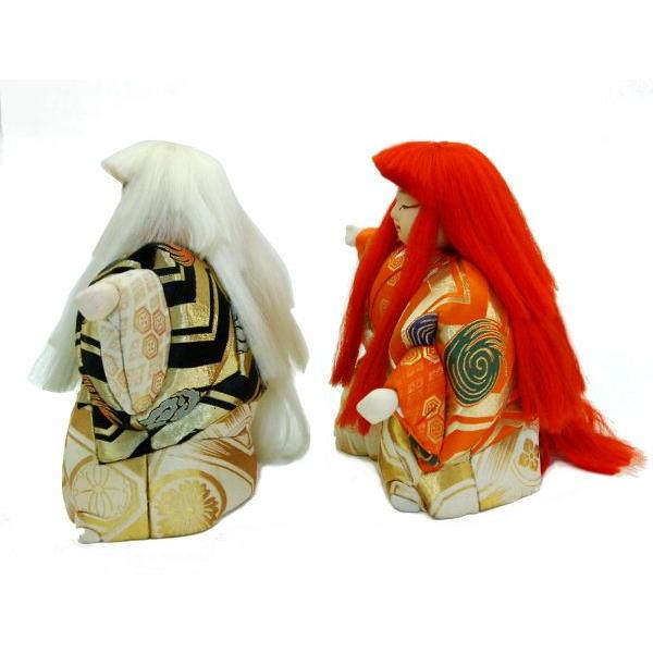 日本人形 木目込人形 10号 連獅子 訳あり品 倉庫管理品 : 雛人形-五月