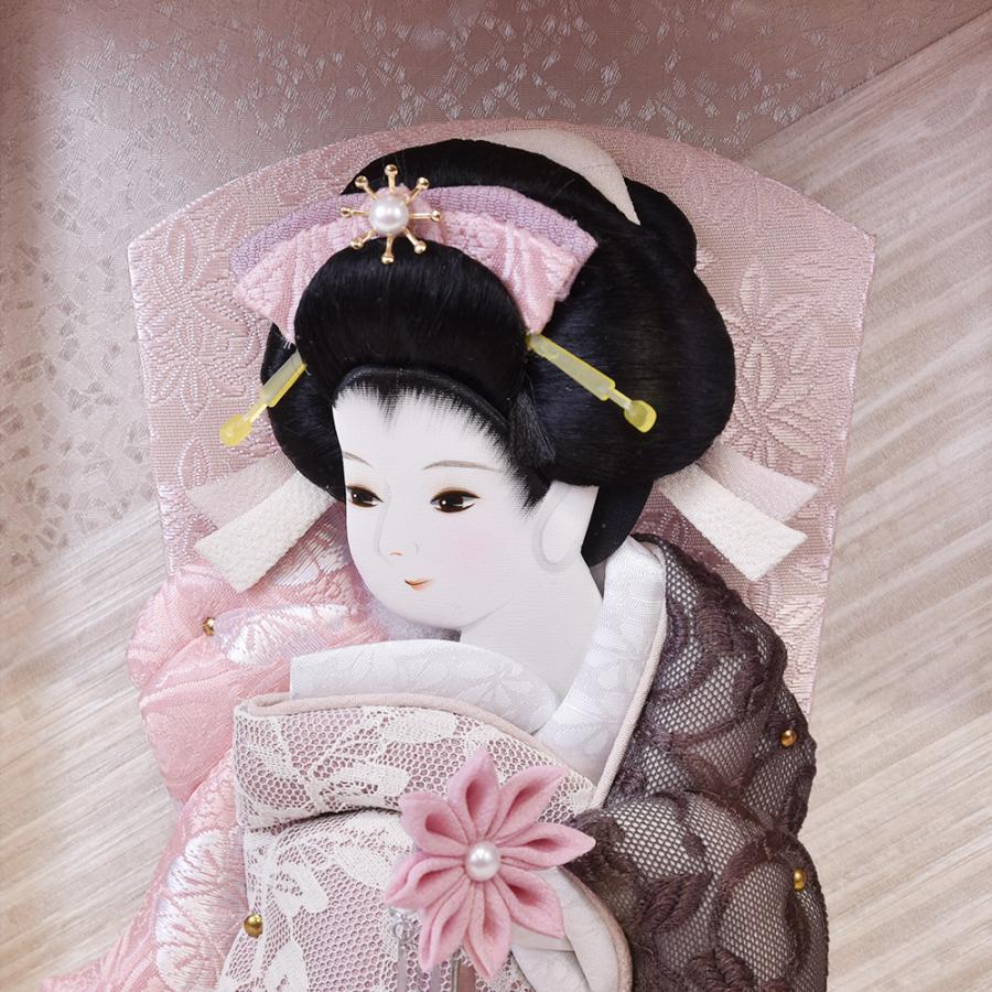 久月 羽子板 壁掛け 選べる 羽子板飾り 刺繍振袖 壁掛けタイプ 紫