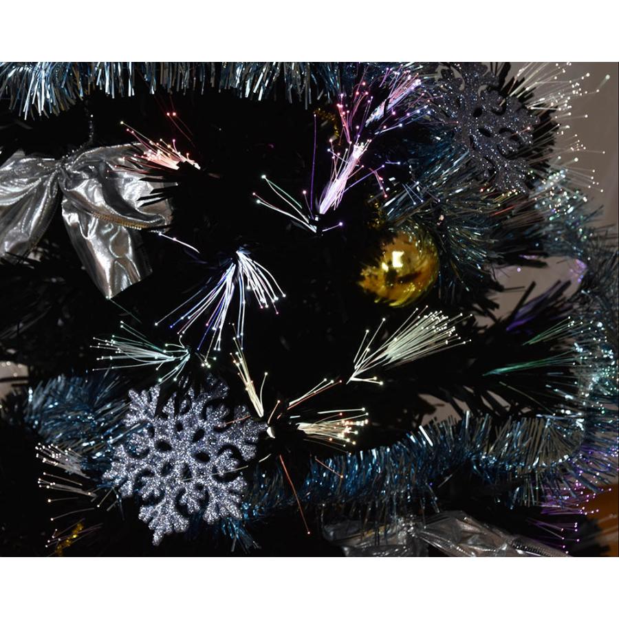 クリスマス クリスマスツリー 飾り ファイバーツリー ブラック 90cm