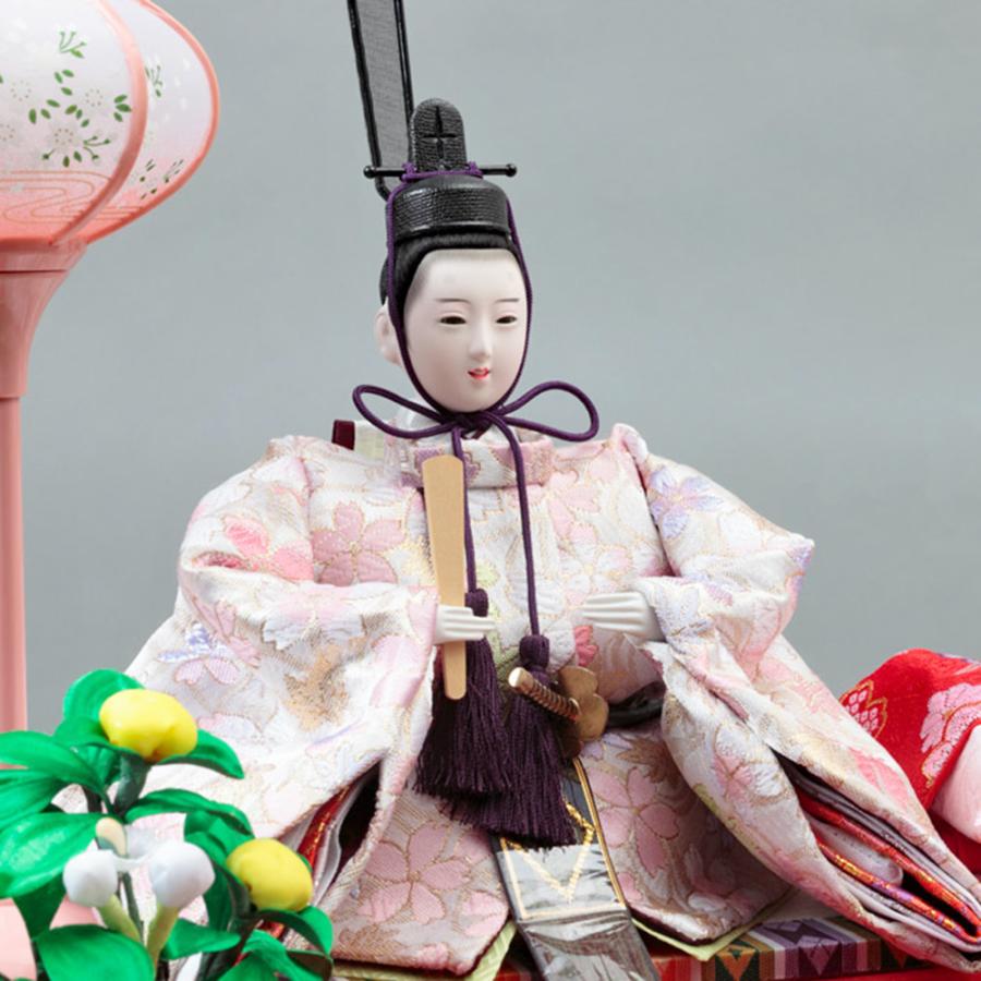 久月 雛人形 ひな人形 お祝い ケース飾り 親王飾り ケース入り ガラス