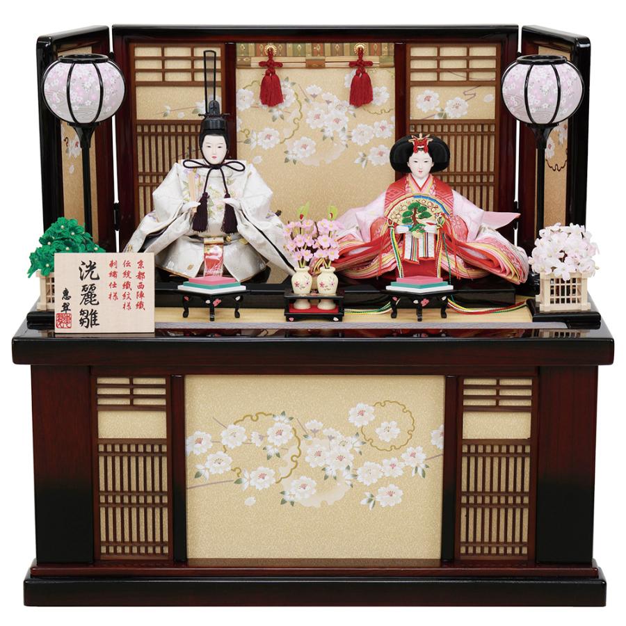雛人形 お祝い ひな人形 収納飾り 親王飾り 2人飾り 二人飾り 塗桐