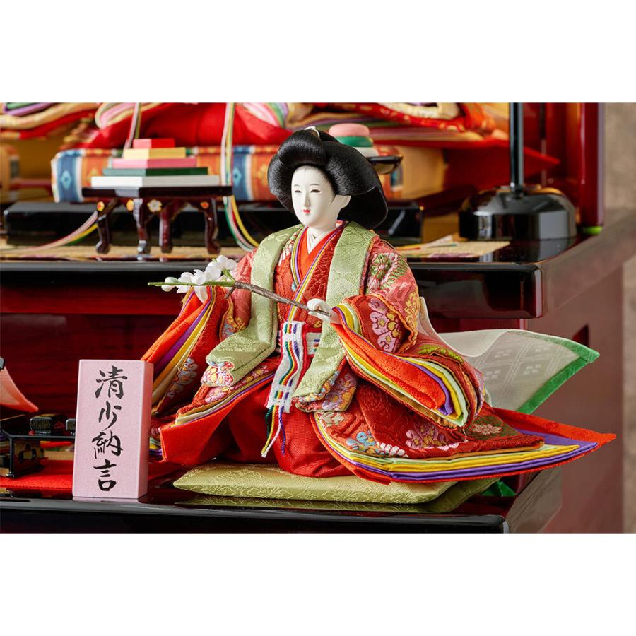 久月 雛人形 収納飾り コンパクト ミニ 3段飾り ひな人形 お雛様 出産