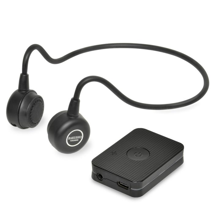 福耳 集音器 骨伝導 ワイヤレス テレビ イヤホン 楽笑ホン (らくしょう