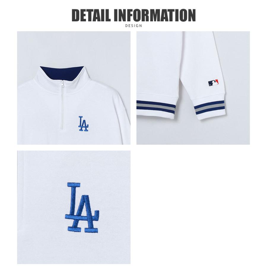 MLB 【MLB】ハーフZIP P/O/全5色 トップス スウェット ハーフジップ