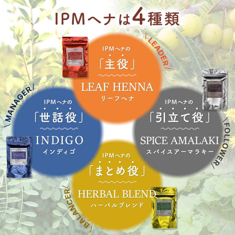 IPM ヘナ ハーバルブレンド 100g【エコ洗剤2個つき】 オーガニック