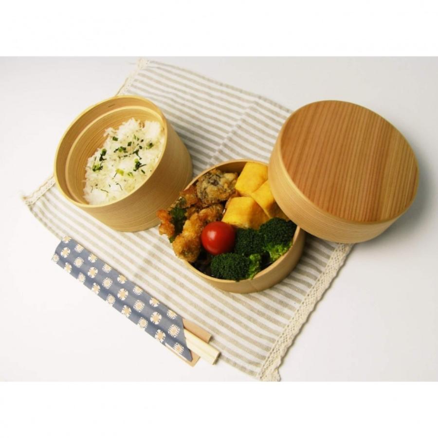 大館工芸社 曲げわっぱ 二ツ重丸弁当 日本製 : JUNGLE selection