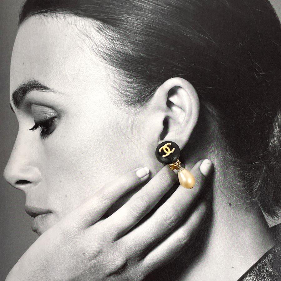 CHANEL（シャネル） イヤリング ココマーク GP/フェイクパール