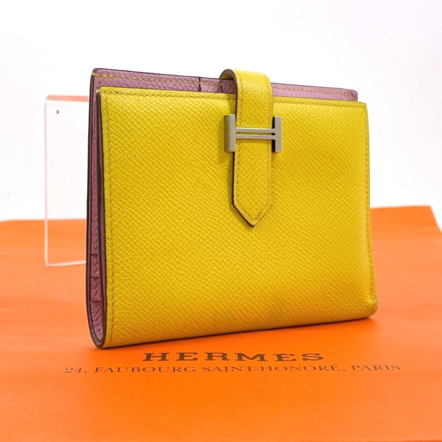HERMES（エルメス） 二つ折り財布 ベアン コンパクト ヴェルソ ヴォー