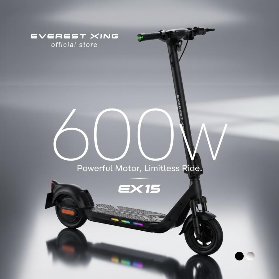 電動キックボード 特定小型原付 EVEREST XING EX15 600w 特定小型