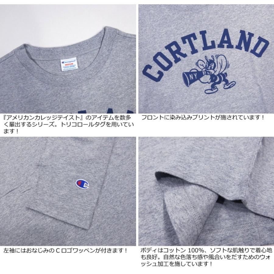Champion（チャンピオン） トリコロールタグ カレッジプリント ロンT