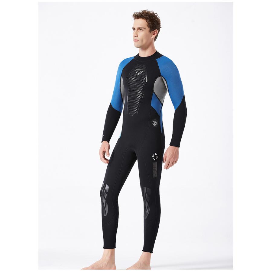 3mm ウェットスーツ フルスーツ ネオプレン切り替え メンズ ストレッチ