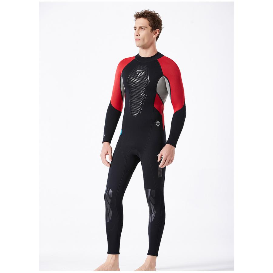 3mm ウェットスーツ フルスーツ ネオプレン切り替え メンズ ストレッチ