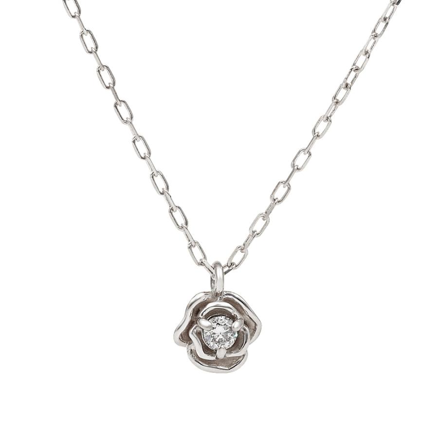 Jewelry i（ジュエリーアイ） ローズ ネックレス プラチナ