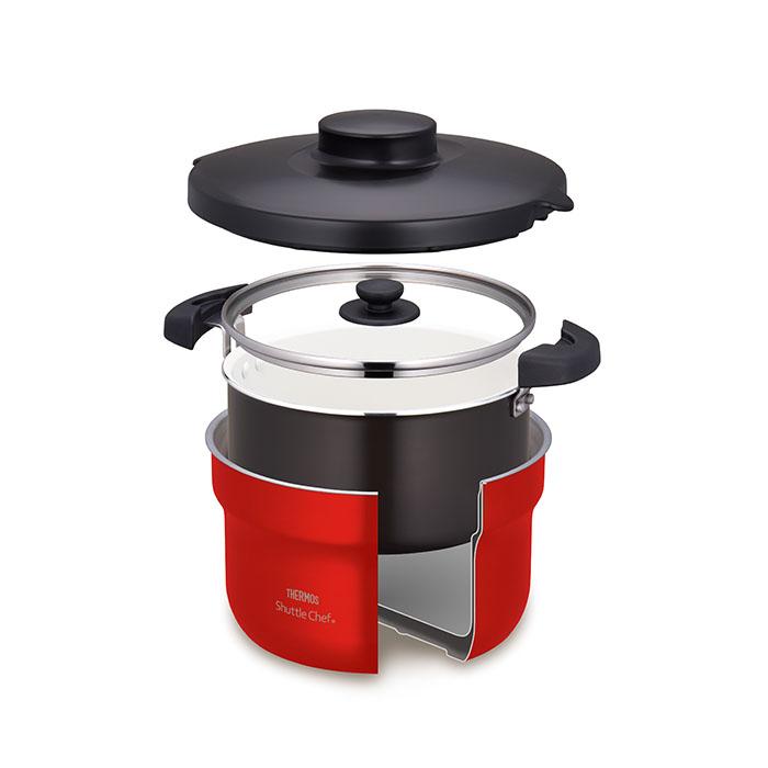 サーモス KBJ-3002 UR シャトルシェフ 2.8L アーバンレッド 保温調理鍋