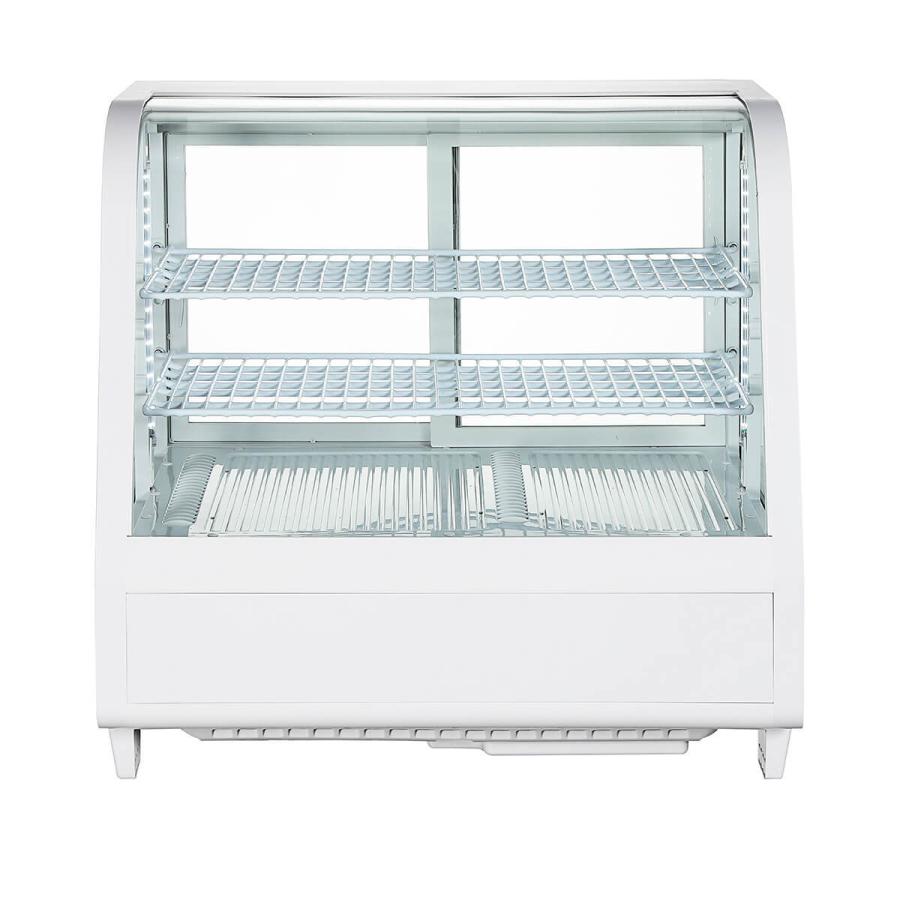 春分セール！】100L 白 卓上ガラス冷蔵ショーケース ホワイト HJR