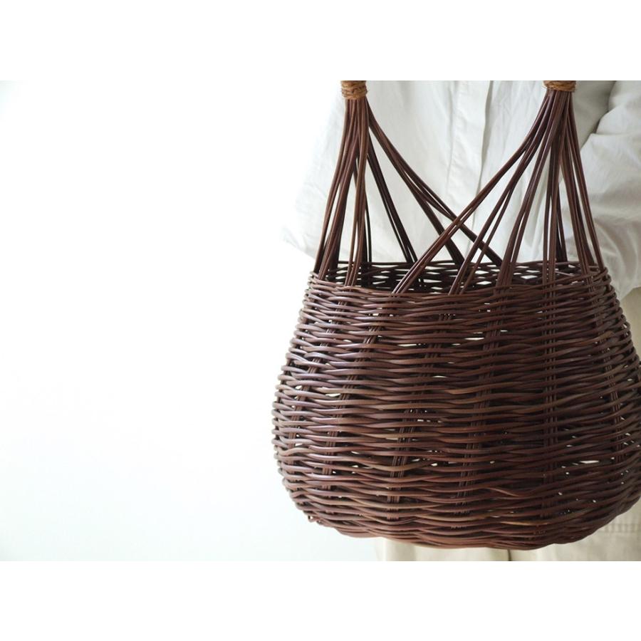 沖縄県 今帰仁村のわらび細工】わらび 縄巻手付かご H56 : おまめ