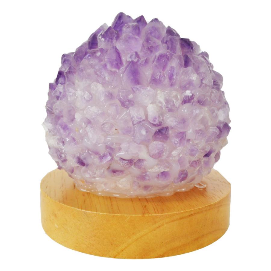 アメジスト 天然石 ランプ LEDライト : おまもり堂 - 通販 - Yahoo