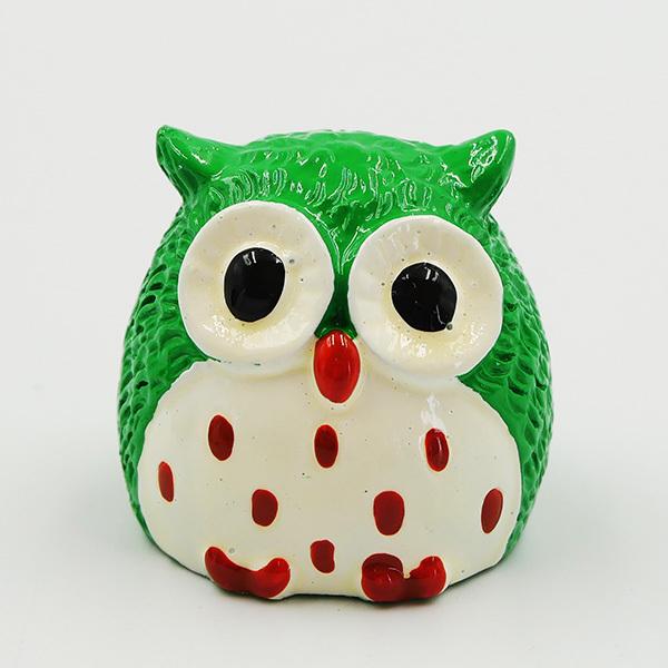 風水ふくろう置物 縁起物 フクロウ 梟 不苦労 色風水 招福 幸福