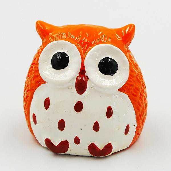 風水ふくろう置物 縁起物 フクロウ 梟 不苦労 色風水 招福 幸福