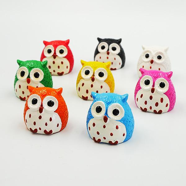 風水ふくろう置物 縁起物 フクロウ 梟 不苦労 色風水 招福 幸福