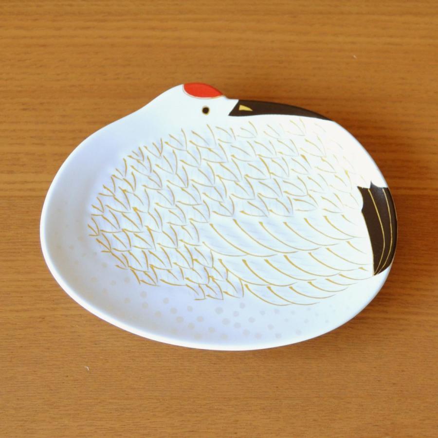 正月 食器 和食器 小皿 鶴 縁起物 有田焼 金彩鶴 5枚セット 化粧