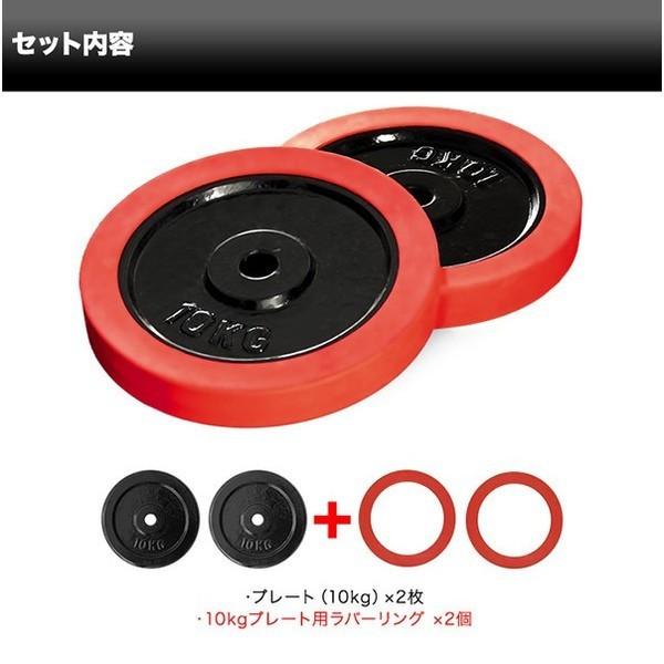 1年保証 バーベル 用 プレート 10kg 2個セット ブラックアイアン +