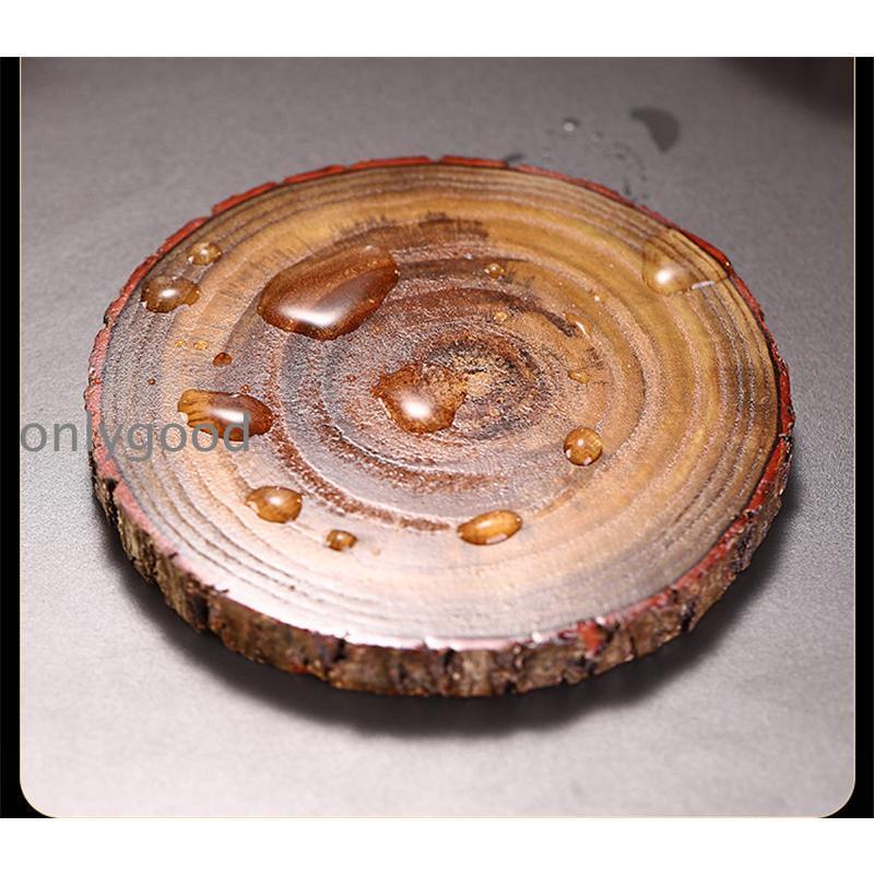 コースター 2枚セット 木製 天然木 ウッドコースター 滑りにくい