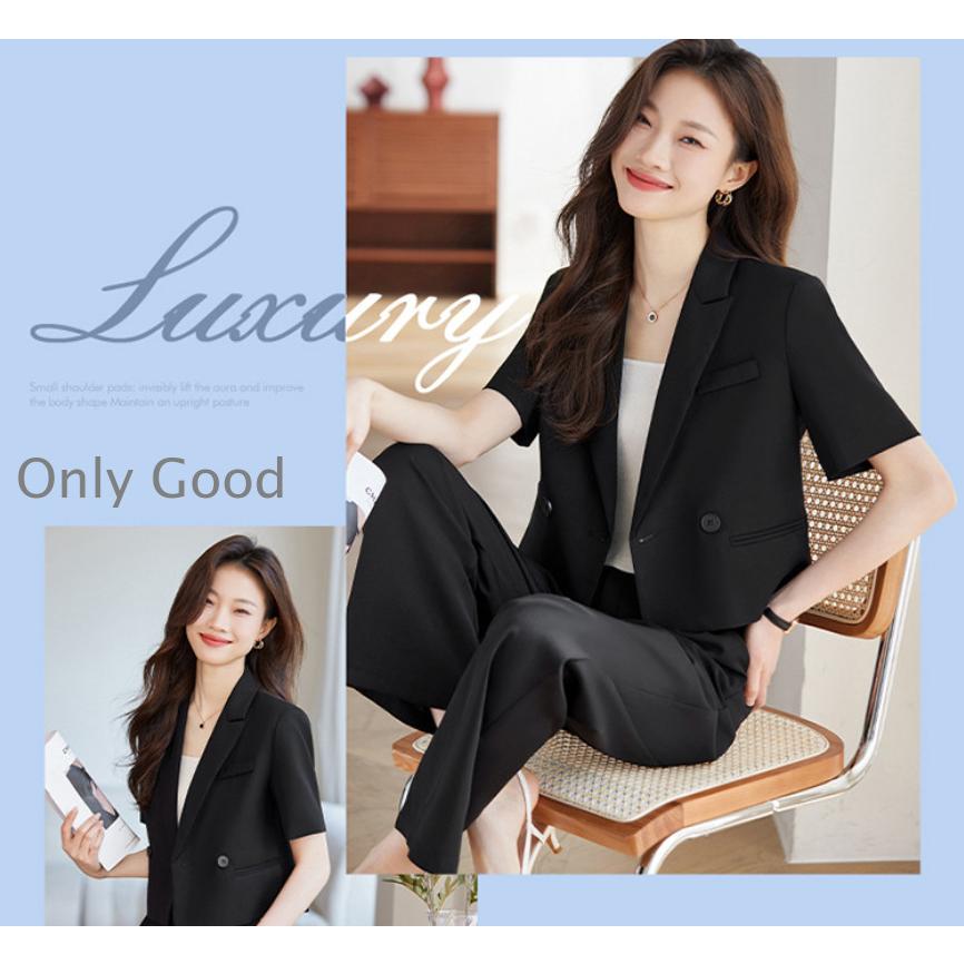 セットアップ ショート ジャケット ワイドパンツ 2点セット レディース