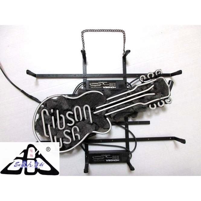 ギブソン Gibson USA ギター ネオン看板 ガラス製 音楽バー ライブ