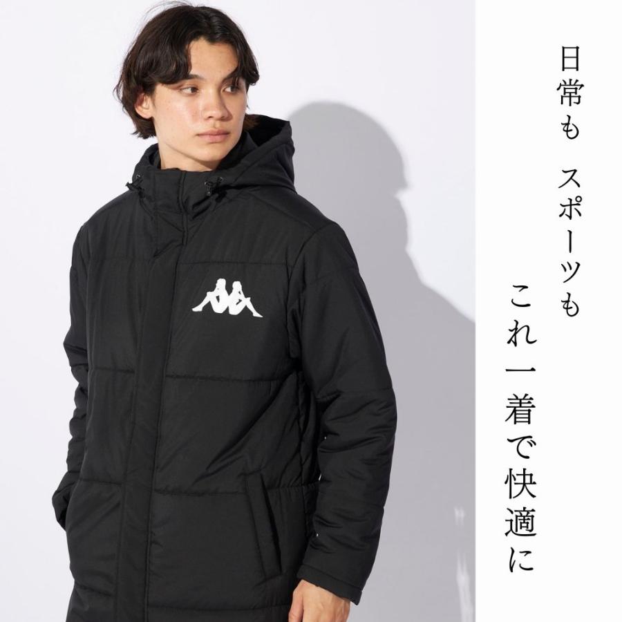 Kappa（カッパ） ダウンジャケット ベンチコート メンズ 中綿ロング