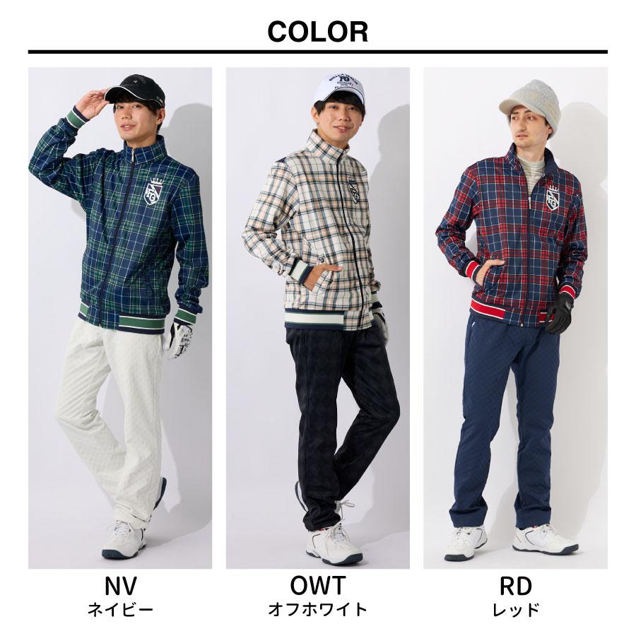 FILA（フィラ） ゴルフウェア メンズ ボンディングブルゾン チェック柄
