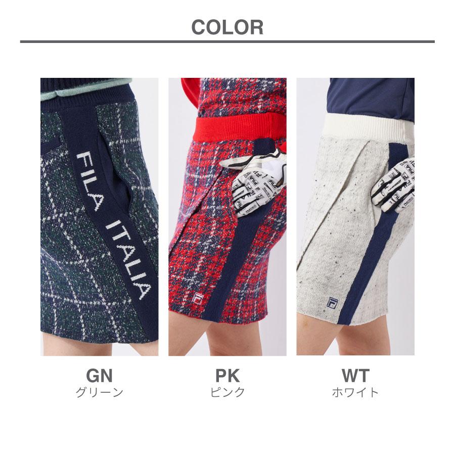 FILA（フィラ） レディース ニットスカート チェック柄 FILA GOLF