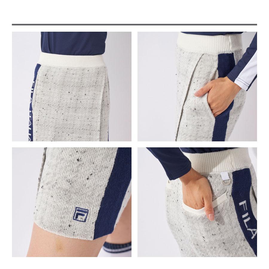 FILA（フィラ） レディース ニットスカート チェック柄 FILA GOLF