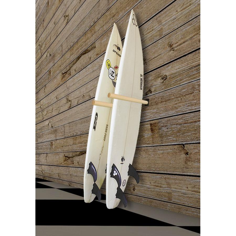 サーフボードラック 横置き サーフボード 壁掛け 収納 木製 ウッド