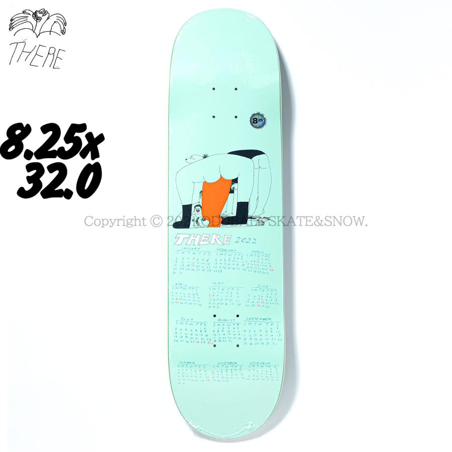 THERE SKATEBOARDS CALENDAR TEAM 8.25インチ ゼアー スケボー デッキ