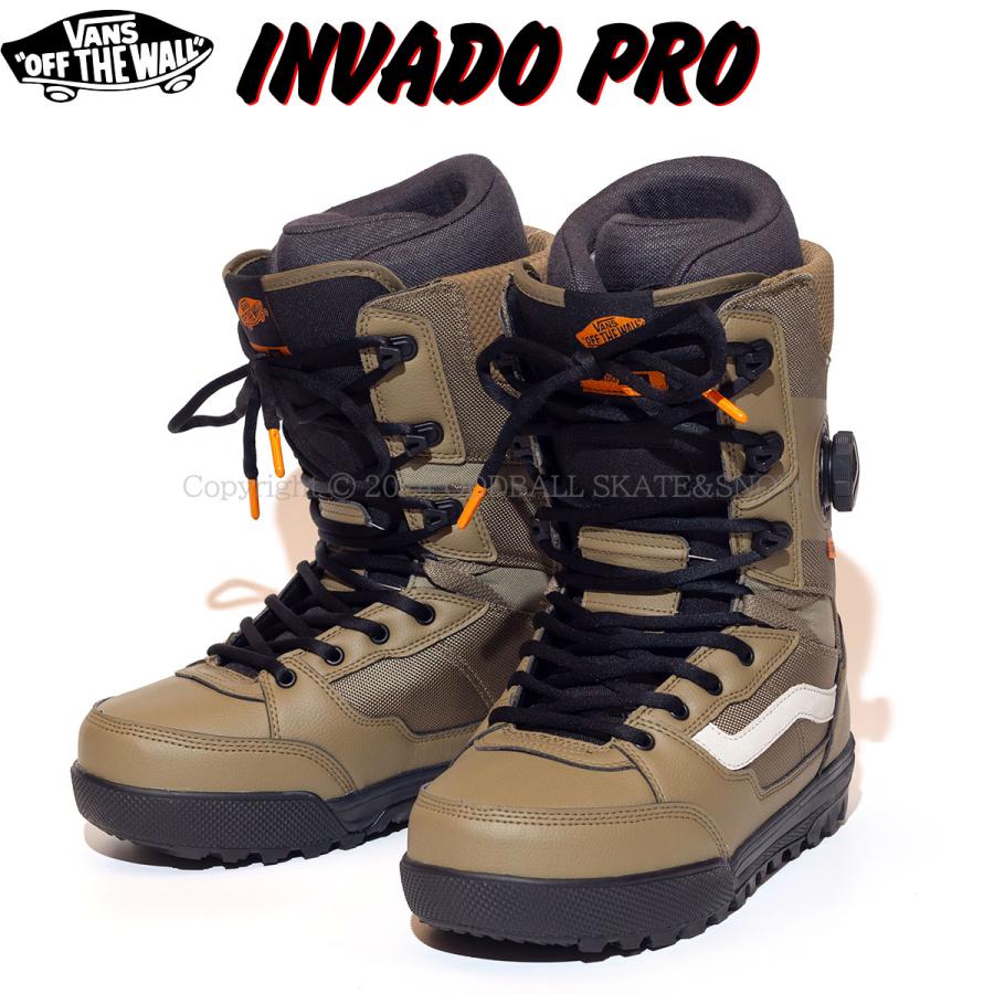 VANS（ヴァンズ） 24-25 VANS SNOWBOARD BOOTS INVADO PRO BLACK/OLIVE