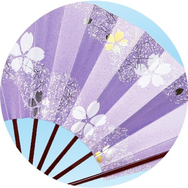 舞踊用 舞扇子 扇子 踊り用 9寸5分 桜ちらし タメ塗 扇子箱入 飾り