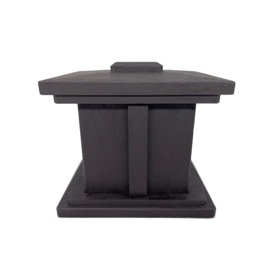 ミニ厨子 小型厨子 柿渋塗 木製 舎利箱 仏像入れ 仏像置き 観音扉 厨子