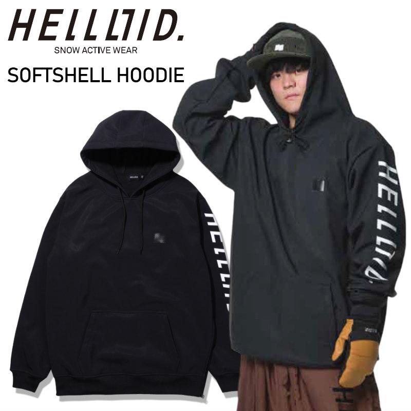 ◎ HELLOID SOFTSHELL HOODIE BLACK ヘルロイド スノボウェア ソフト