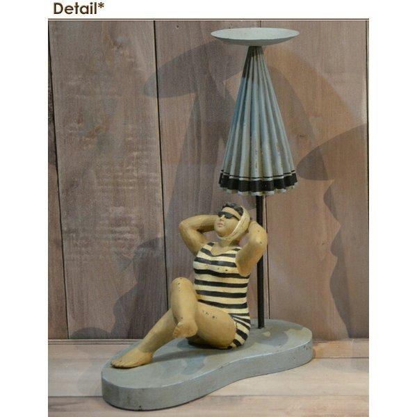 ビーチマダムのキャンドルホルダー 小物入れ 置物 おもしろ雑貨 個性的