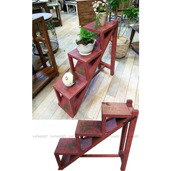 階段式3段ラック プランターラック ディスプレイ棚 ガーデニング