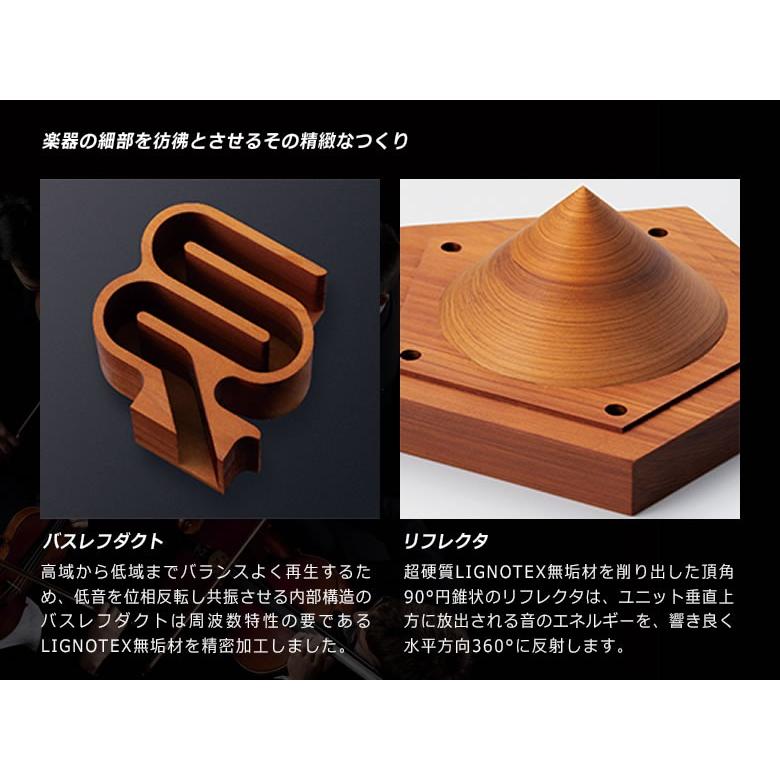 リグノオーディオ LIGNOaudio SP-50SS パッシブスピーカー 最高級木材
