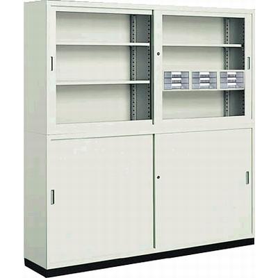 KOKUYO（コクヨ） 書庫 スチール保管庫 上下セット ベース付 S-635