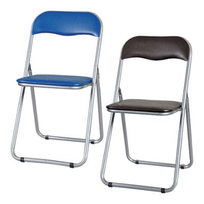 ブラウン:6月下旬入荷予定 折りたたみ椅子 パイプイス 4脚セット