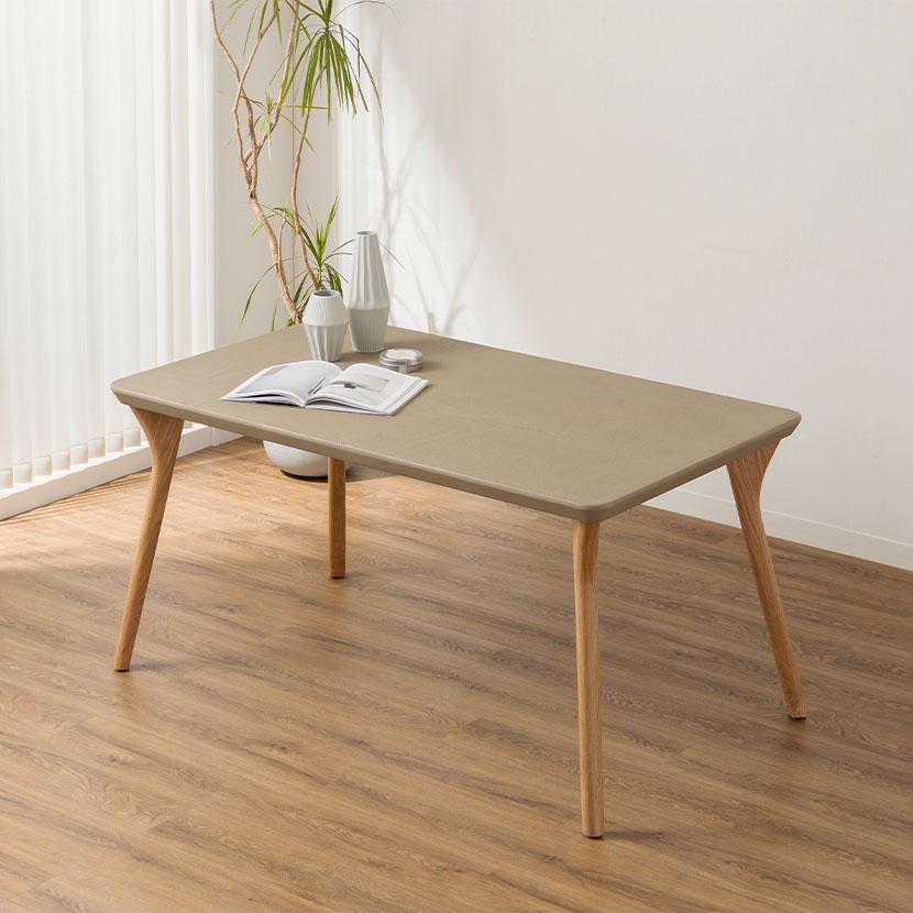 ダイニングテーブル モルタル風 LENAS レナス コンクリート調