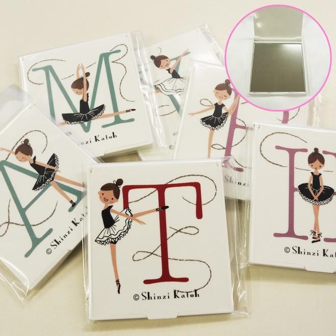 バレエ小物 Shinzi Katoh イニシャル携帯ミラー : OHANAダンスバレエ