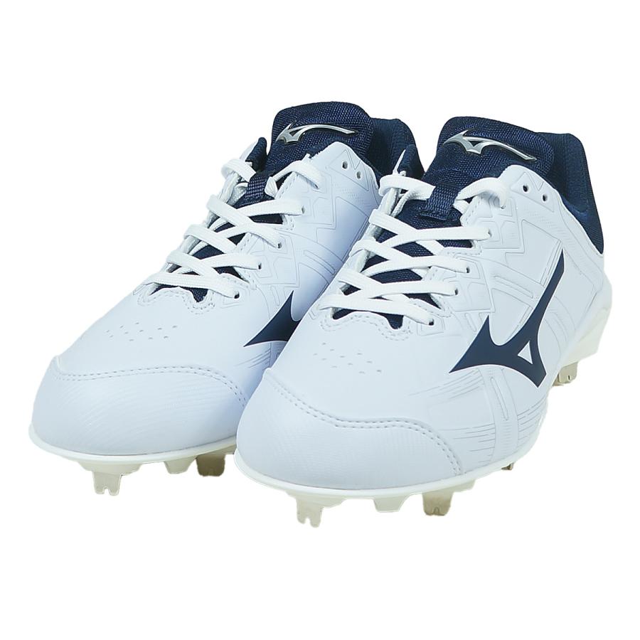 MIZUNO（ミズノ） 野球 スパイク 金具 金属 ライトレボバディー2 白×紺
