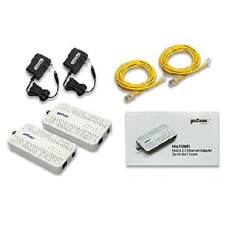 並行輸入品】 goCoax MoCA 2.5 アダプター 2.5GbE イーサネットポート
