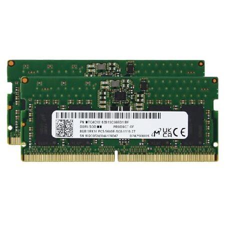 並行輸入品】 Mic(Micron) オリジナル 16GB (2x8GB) DDR5 5600MHz PC5