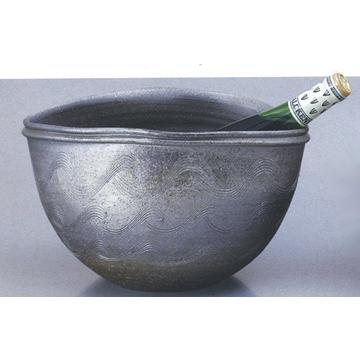ワイン・シャンパンクーラー 陶器（炭化） ワインクーラー（信楽焼）1